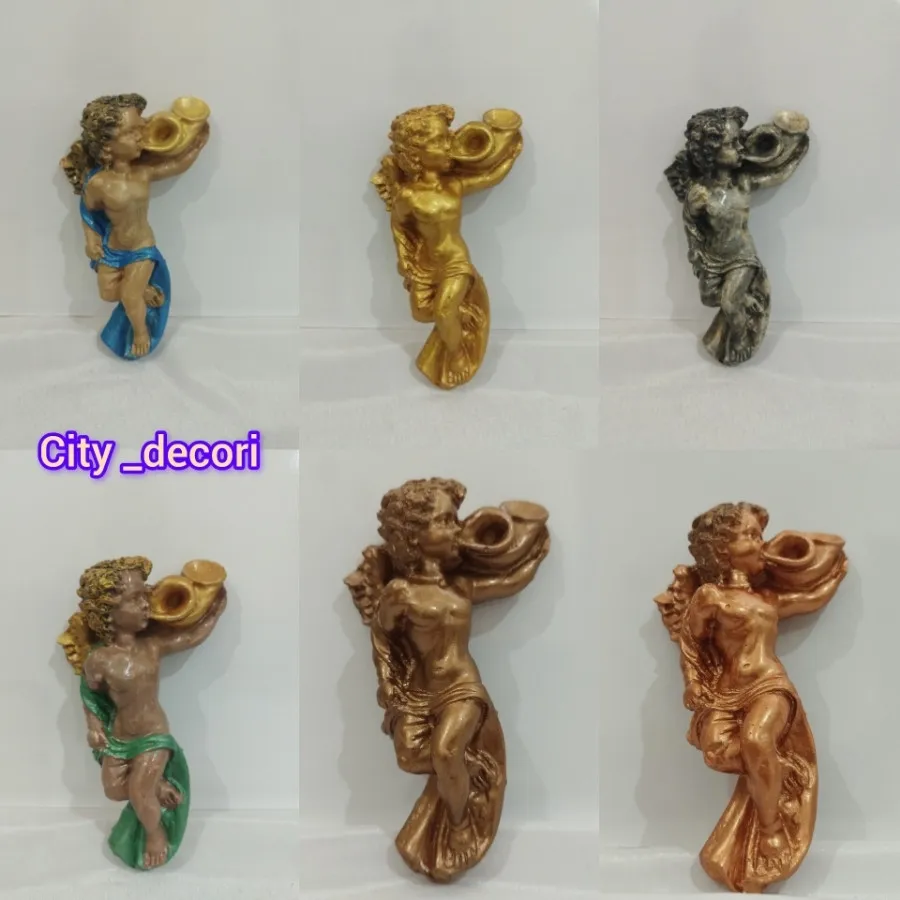 مجسمه پسر شیپور زن