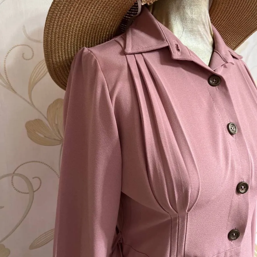 مانتو پاییزه صورتی