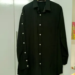 شومیز مشکی ساتن ابریشم