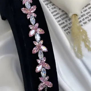 دستبند تنیسی پروانه جواهر