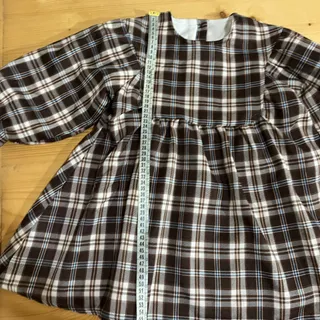 پیراهن لاینردار دخترانه