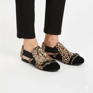 کفش خارجی پلنگی تخت