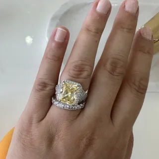 انگشتر تک نگین سیترین