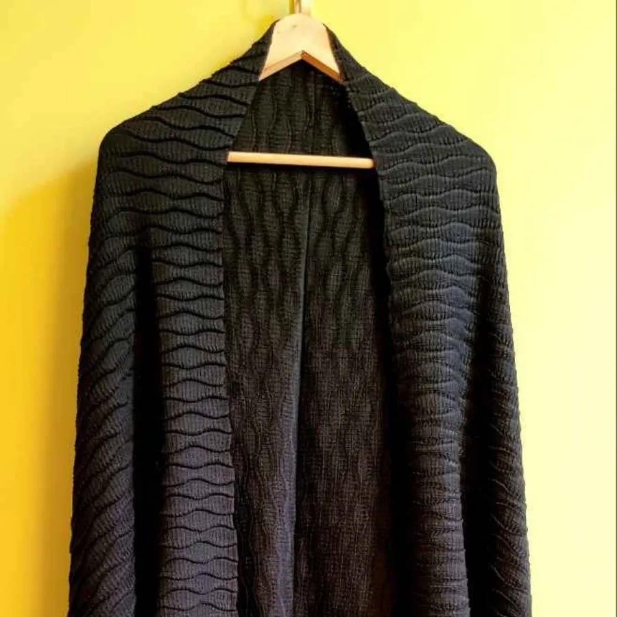 شال بافت طرح دار