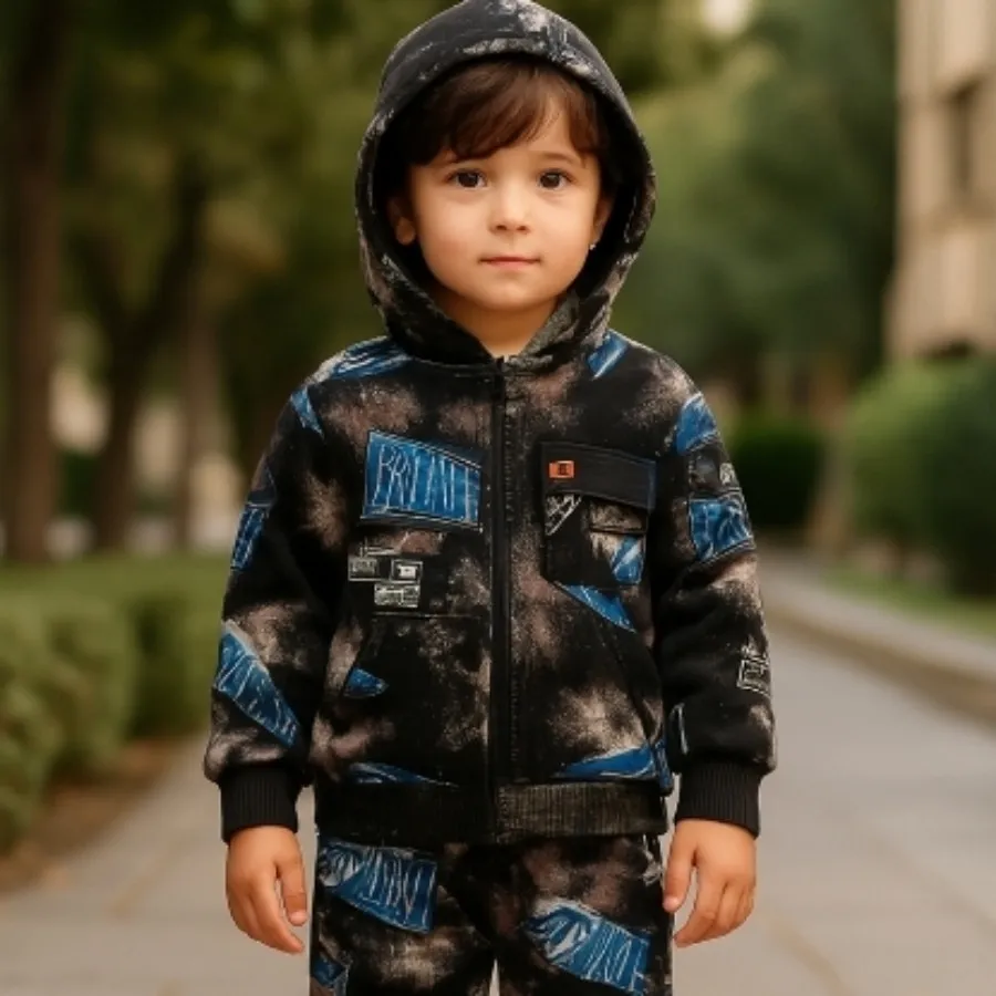 ست کاپشن شلوار پسرانه