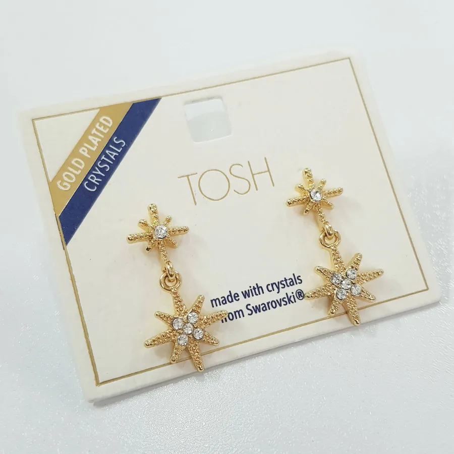 گوشواره روکش طلا TOSH