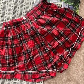 شورتک ساتن چهارخانه