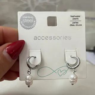 گوشواره استیل رنگ ثابت