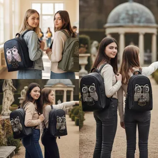 کوله دخترانه جغدی