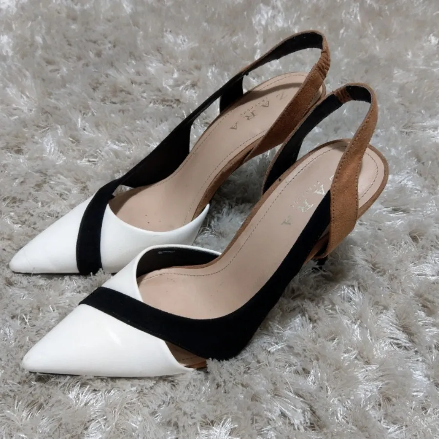 کفش zara سفید ومشکی