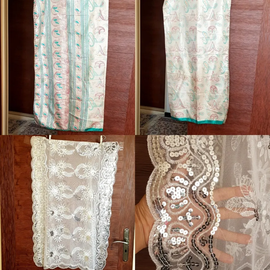 روسری ساتن و شال پولک