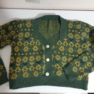 ژاکت کراپ بافت