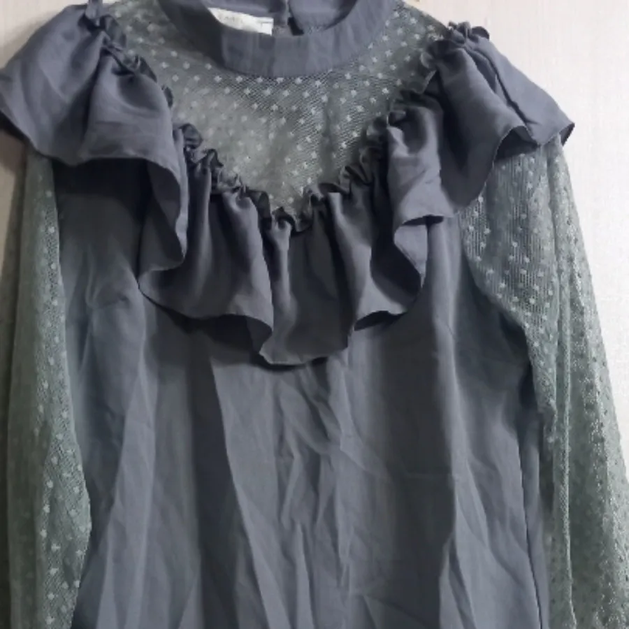 شومیز حریر تور