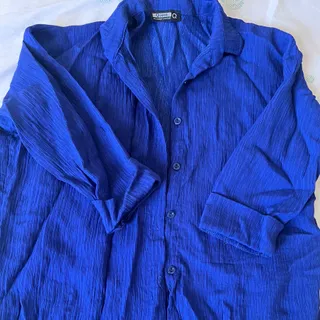 شومیز ابی نفتی خوشرنگ