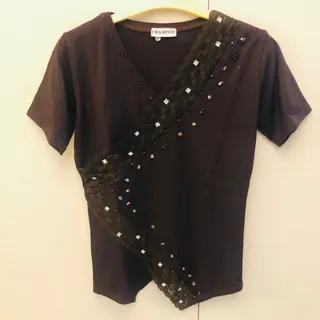 بلوز قهوه ای خارجی آکبند