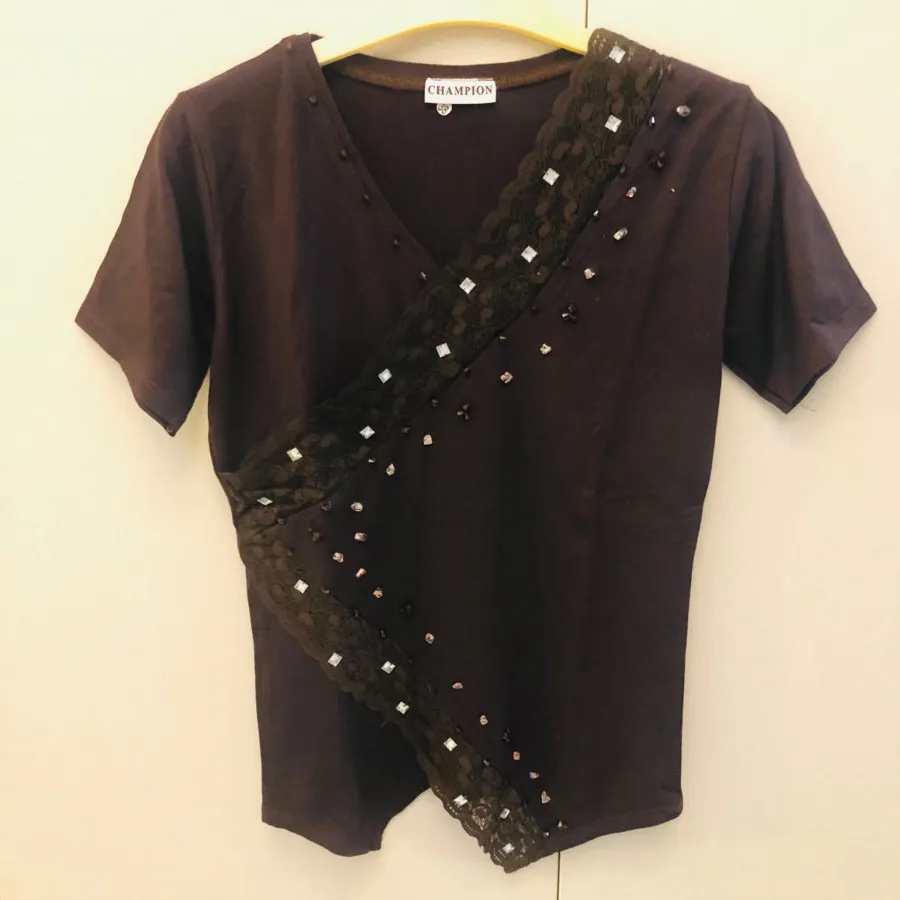 بلوز قهوه ای خارجی آکبند