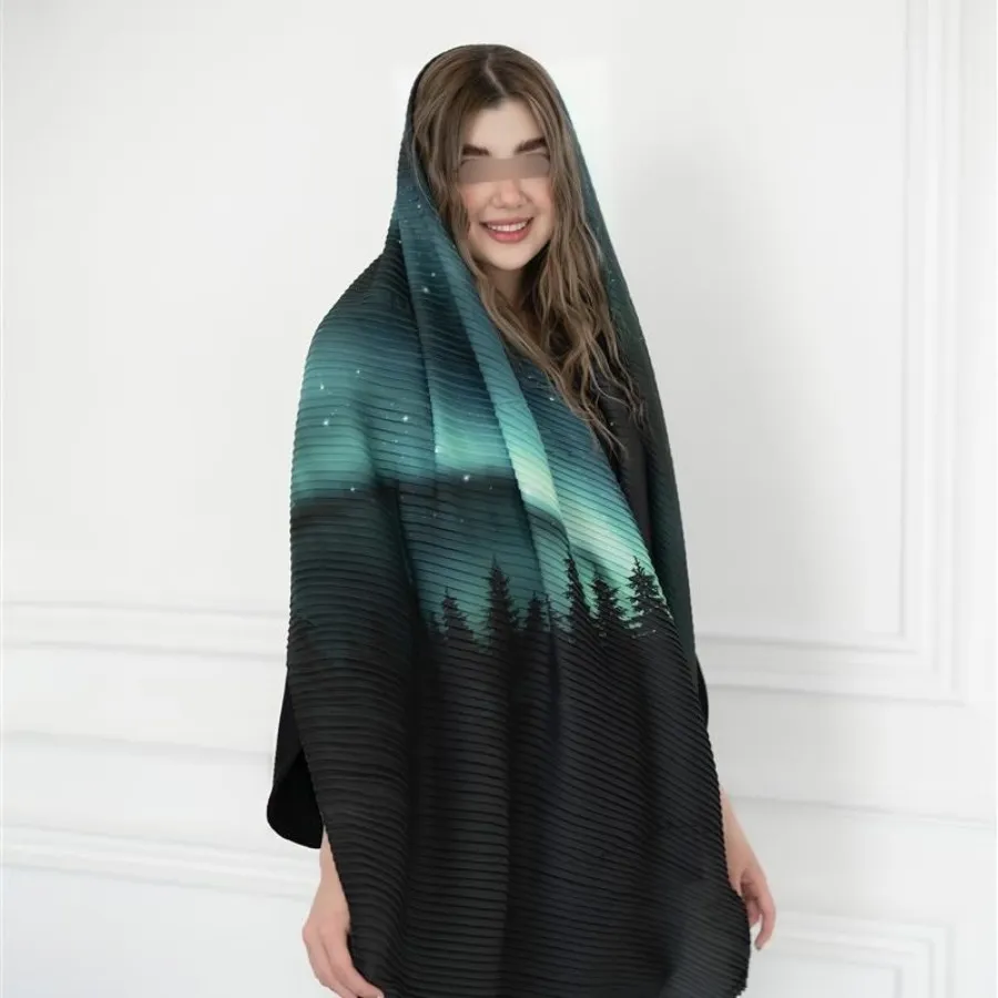 شال طرح شفق قطبی