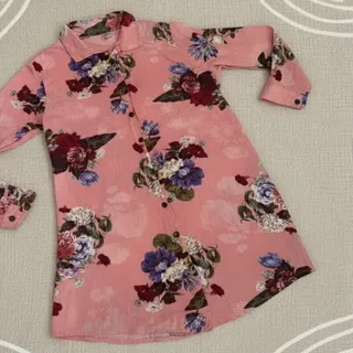 شومیز گلدار نخی