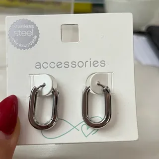 گوشواره استیل رنگ ثابت