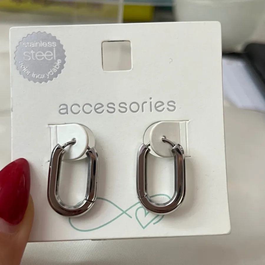 گوشواره استیل رنگ ثابت