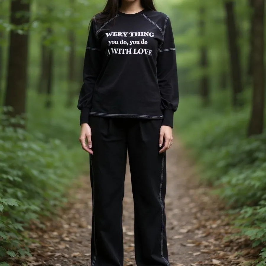 ست هودی شلوار فینگر دار