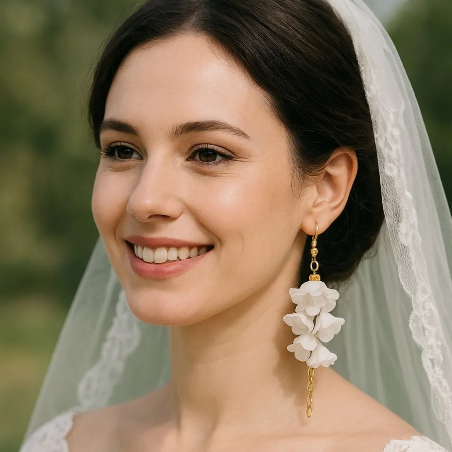 گوشواره خوشه گل