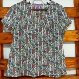 شومیز نخی طرح گل