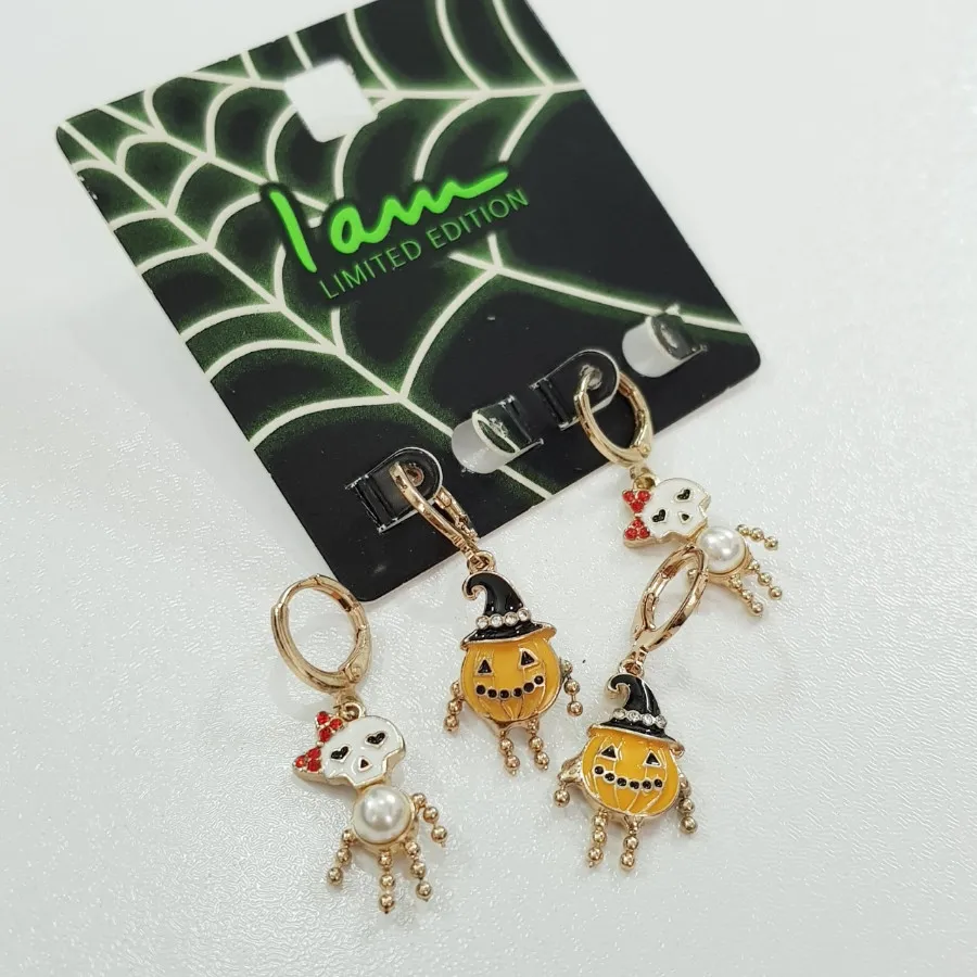 پک گوشواره کدو تنبل اسکلت