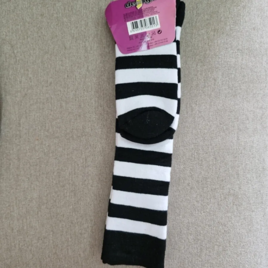 جوراب راه راه ساق بلند