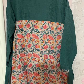 شومیز مانتویی سبز