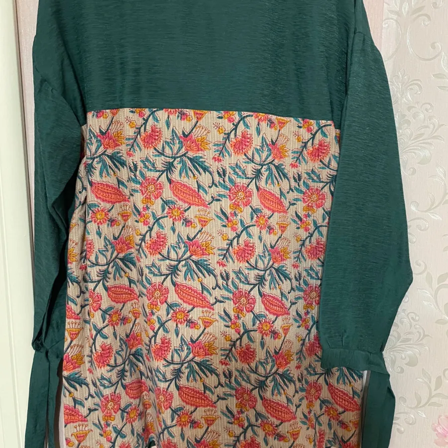 شومیز مانتویی سبز