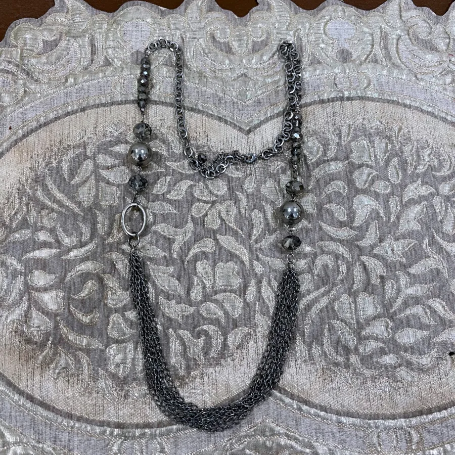 گردنبند نقره ای