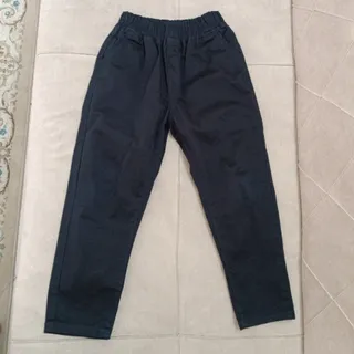 شلوار کتان سورمه ای اسپرت