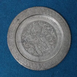 سینی مسی قلمکاری قدیمی