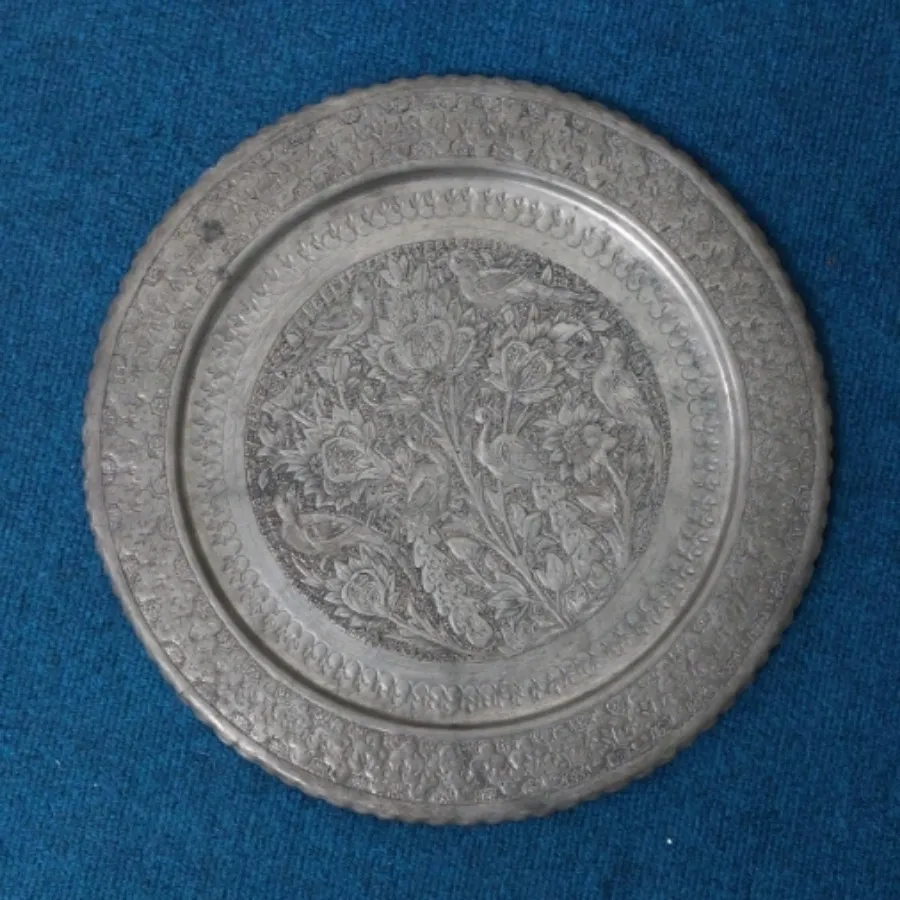 سینی مسی قلمکاری قدیمی