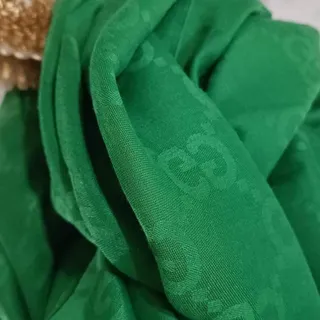 شال ژاکارد سبز