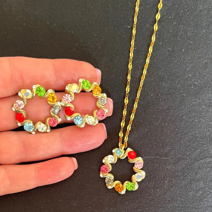 نیم ست نگینی استیل