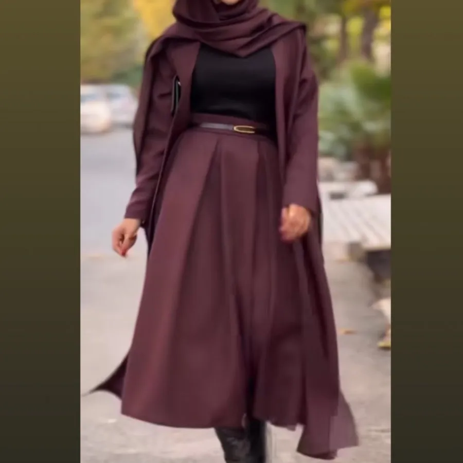 ست مانتو بلند و دامن بلند