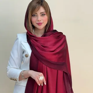 شال آلبالویی و زرشکی