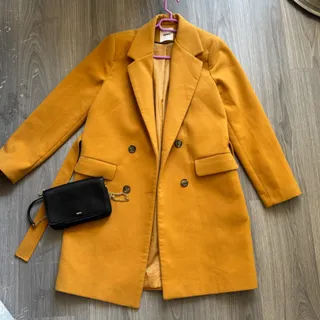 پالتو خردلی کوتون koton