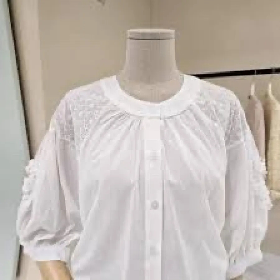 شومیز نخی کره ای کاملا نو