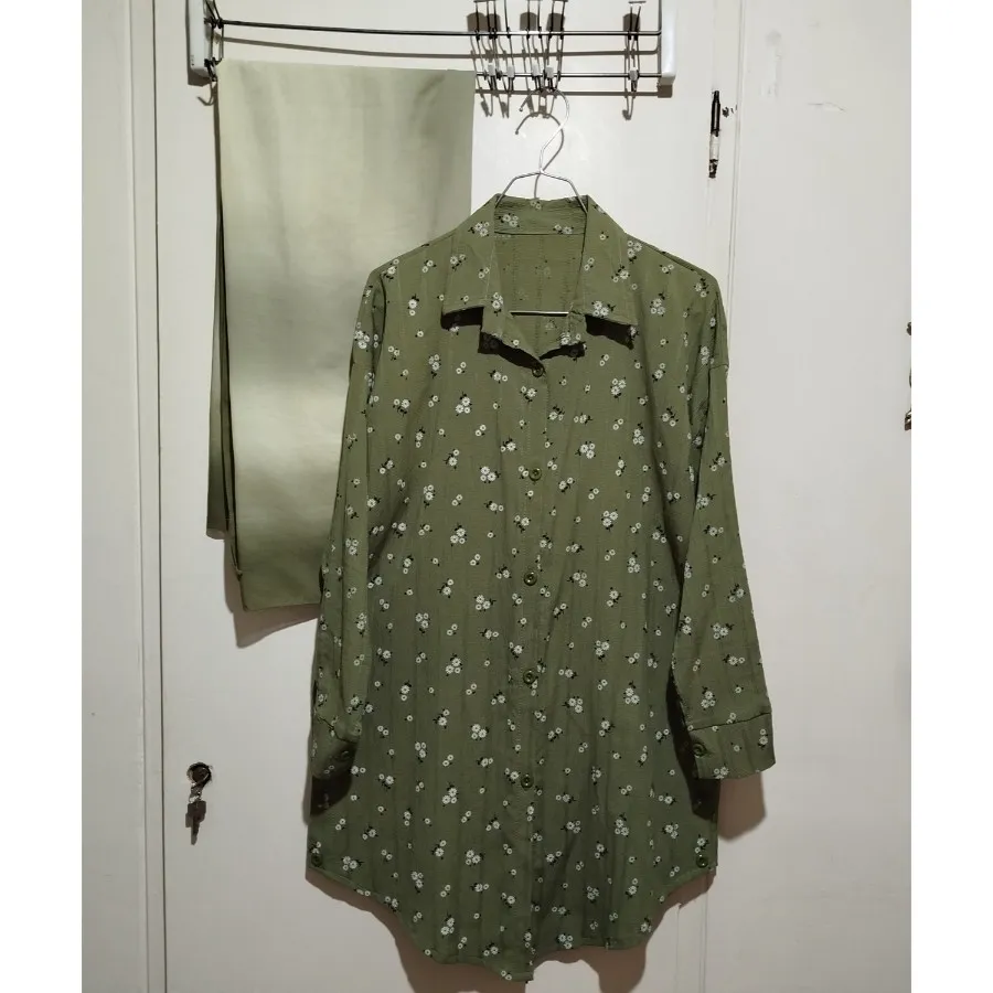 مانتو سبز فری سایز زنانه