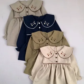 پیراهن یقه گلدوزی چشم ?