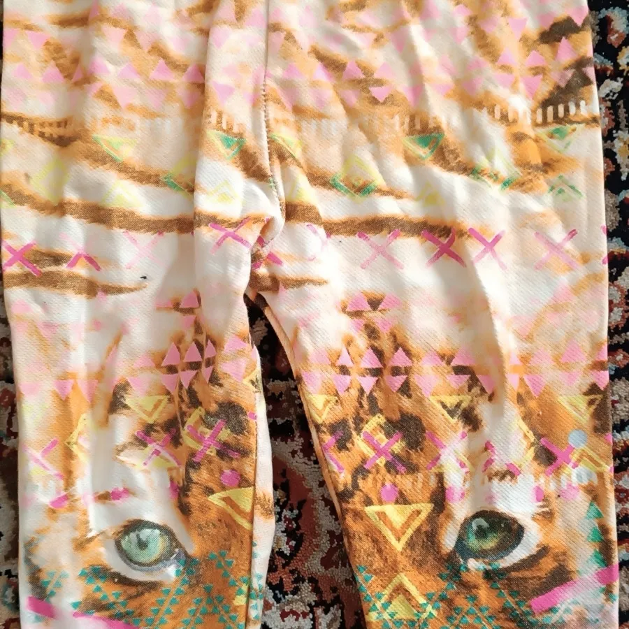 شلوار طرح پلنگی