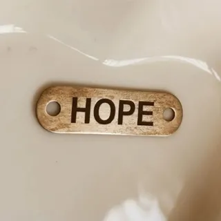 پلاک نقره Hope امید