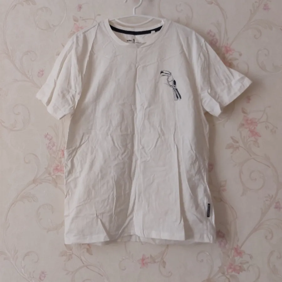 تیشرت سفید نخی ضخیم خارجی