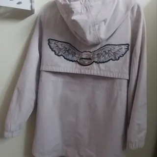 کاپشن کلاهدار صورتی روشن