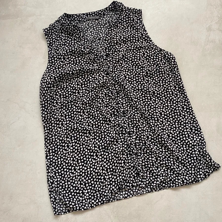 تاپ سفید مشکی