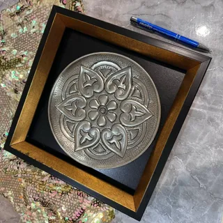 بشقاب مسی دیوارکوب