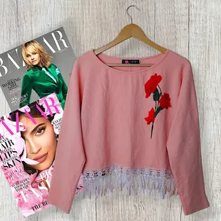 شومیز کراپ مجلسی خارجی